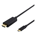 USB-C til HDMI kabel 0,5m (4K UHD) Sort - Deltaco