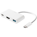 USB-C til HDMI/USB-C/USB-A adapter (m/strøm port) Deltaco