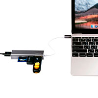 USB-C Hub (3xUSB-A/Kortlser) Logilink