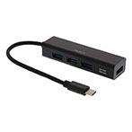 USB-C Hub (4x USB-A) Sort - Deltaco