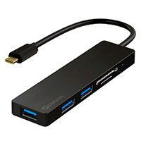 USB-C Hub m/kortlser (3x USB-A) Platinet