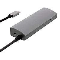 USB-C Hub m/Netvrkskort (3xUSB-A+RJ45) Deltaco
