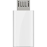 USB-C hun til Micro USB han adapter (Kompakt) Hvid - Goobay