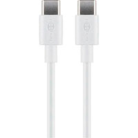 USB-C kabel 15W - 0,5m (USB-C/USB-C) Hvid - Goobay
