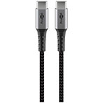 USB-C kabel - 0,5m (USB-C/USB-C) Grå - Goobay