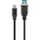 USB-C kabel 15W - 3m (USB-C/USB-A) Sort - Goobay