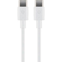 USB-C kabel 15W - 2m (USB-C/USB-C) Hvid - Goobay