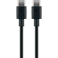 USB-C kabel 15W - 2m (USB-C/USB-C) Sort - Goobay