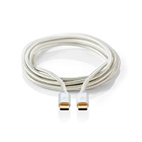USB-C kabel 100W - 1m (USB-C/USB-C) Slv - Nedis