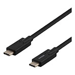USB-C kabel 25W - 2m (USB-C/USB-C) Sort - Deltaco