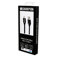 USB-C kabel  - 3m (USB-C/USB-A) Champion