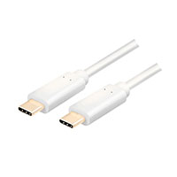 USB-C kabel 60W - 1m (USB-C/USB-C) Hvid - Logilink