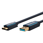 USB-C kabel (USB-C/USB-A) - 3m (Clicktronic)