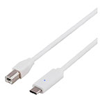USB-C kabel (USB-C/USB-B) - 1,5m (Deltaco)
