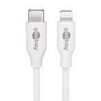 USB-C til Lightning kabel 0,5m (MFi) Hvid - Goobay