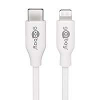 USB-C til Lightning kabel 1m (MFi) Hvid - Goobay