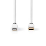 USB-C til Lightning kabel - 1m (MFi) Hvid - Nedis