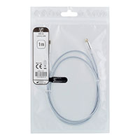 USB-C til Lightning kabel 1m (stofbekldt) Slv - Epzi
