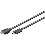 USB-C kabel (USB-C/Micro USB 3.0) - 0,6m