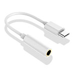USB-C til minijack adapter (USB-C/3,5mm) Platinet