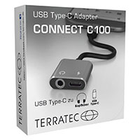 USB-C til minijack adapter (USB-C til 3,5mm/USB-C) Terratec