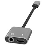USB-C til minijack adapter (USB-C til 3,5mm/USB-C) Terratec