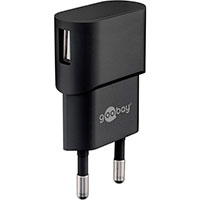 USB-C oplader m/kabel 5W (1xUSB-A) Sort - Goobay