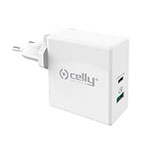 USB-C oplader 30W (1xUSB-C/1xUSB-A) Celly