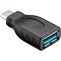 USB-C til USB-A 3.0 adapter (SuperSpeed) Sort - Goobay
