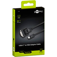 USB-C til VGA kabel - 1,8m (Full HD) Goobay