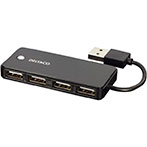 USB Hub 4 port - Deltaco
