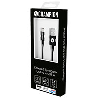 USB-C kabel - 1m (USB-C/USB-A) Champion