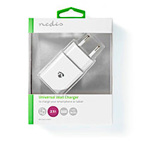 USB lader 2,1A (1xUSB-A) Hvid - Nedis