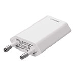 USB lader Slim 1A (1xUSB-A) Hvid - Deltaco
