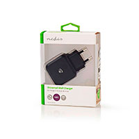 USB lader 4.8A (2xUSB-A) Sort - Nedis