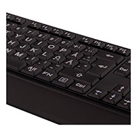 USB tastatur (m/ bl LED backlight) Sort - Deltaco