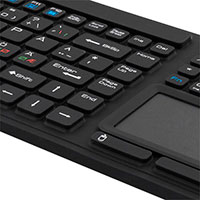 USB Tastatur m/touchpad (Vandtt) Sort - Deltaco