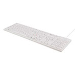 USB Tastatur (Vandtæt silikone) Hvid - Deltaco