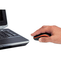 USB Trådløs mus (1000 dpi) Sort/Orange - Manhattan