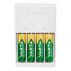 Varta Batterilader + 4x AA Batterier (2100mAh)
