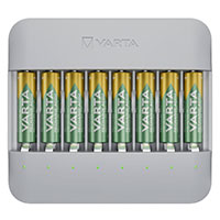 Varta Eco Charger Multi Recycled Batterilader m/Batterier 8x2100mAh (AA)
