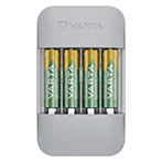 Varta Eco Charger Pro Recycled Batterilader m/Batterier 4x2100mAh (AA)