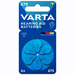 Varta Hearing Aid 675 Batteri t/Høreapparat - 6pk