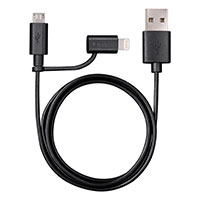 Varta Multikabel - 1m (USB-A til Lightning/Micro USB)