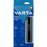 Varta Night Cutter F20R LED Lommelygte 147m (400lm) Genopl.