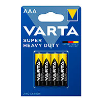 Varta Super Heavy Duty AAA Batteri 1,5V (Alkaline) 4pk