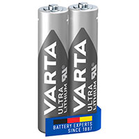 Varta Ultra Lithium AAA Batteri 1100mAh/1,5V (Lithium) 2pk