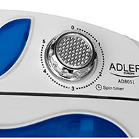Vaskemaskine m/centrifuge (3kg/1kg) 400/580W - Adler