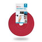 Velcro One Wrap Kabelbinder Velcrobånd - 20mm (25m) Rød