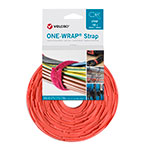 Velcro One Wrap Strap Kabelbinder Velcrobånd - 13mm (200mm) 25pk - Orange
